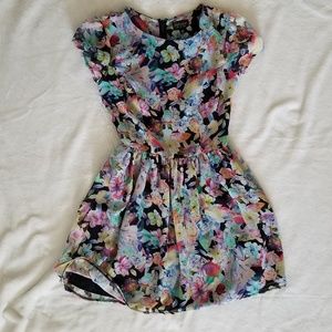 Topshop Floral Mini Dress